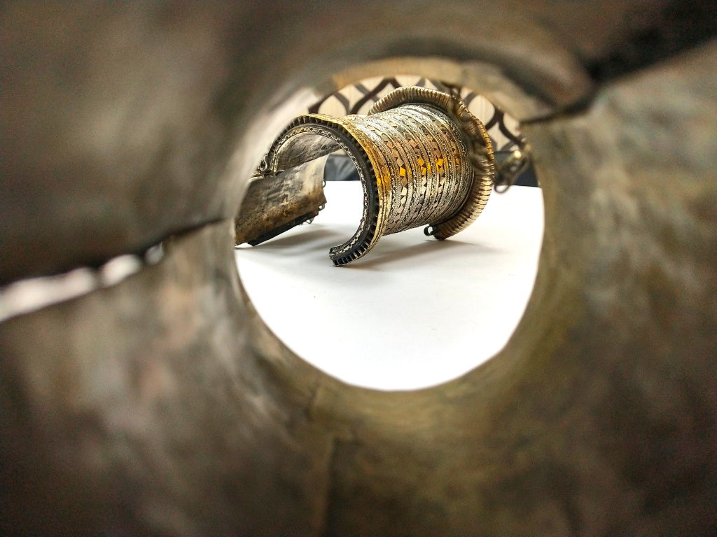 Turkman Carving Hand Cuff Bracelet