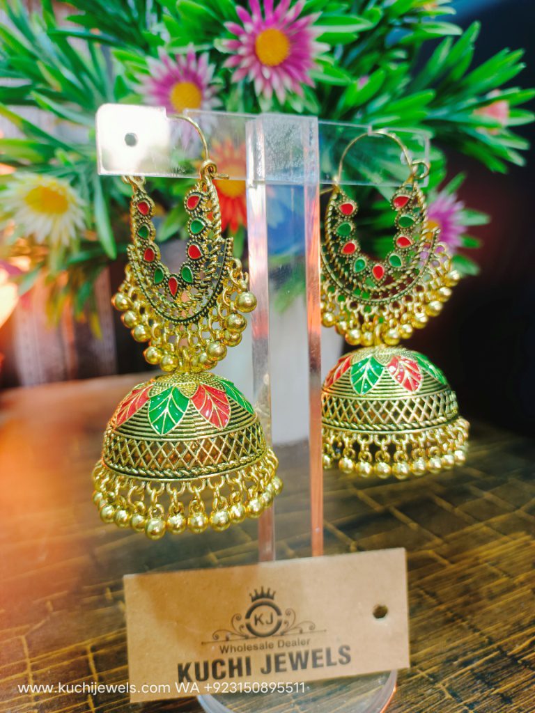 Jhumka Half Moon Ear Ring