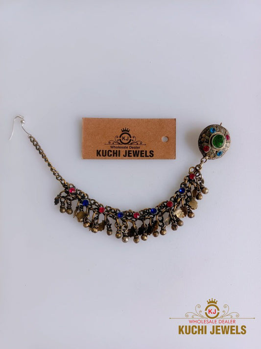 Afghan Sahara Chain Nose Pin