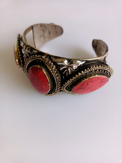 Large Stone Ethnic Bracelet