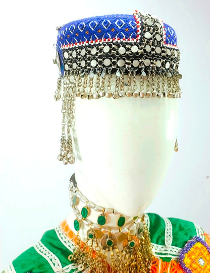 Afghani Cap With Bells Head Piece