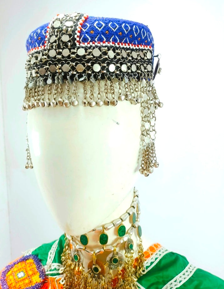 Afghani Cap With Bells Head Piece