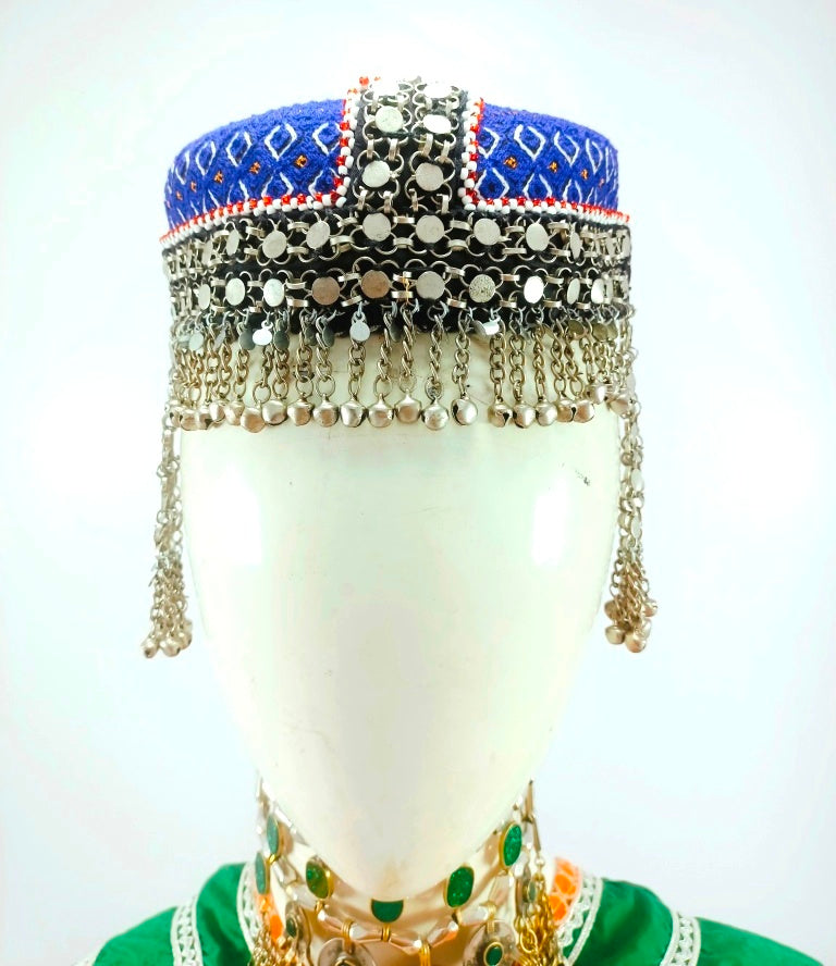 Afghani Cap With Bells Head Piece