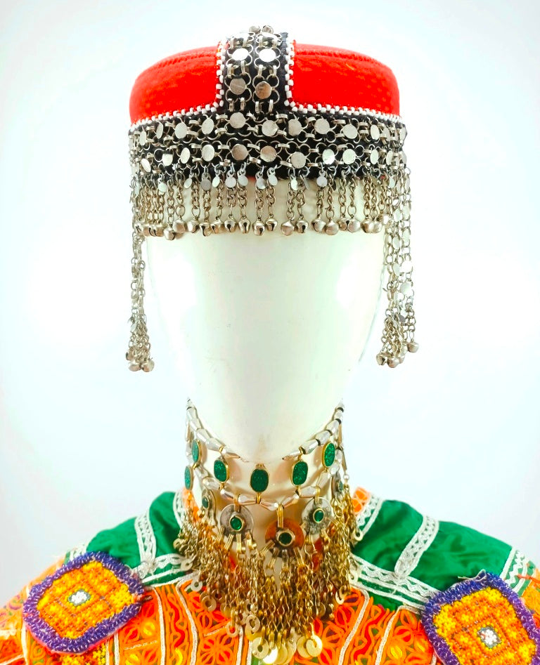 Afghani Cap With Bells Head Piece