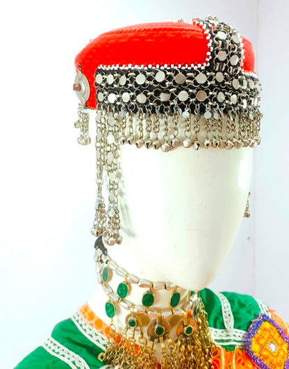 Afghani Cap With Bells Head Piece