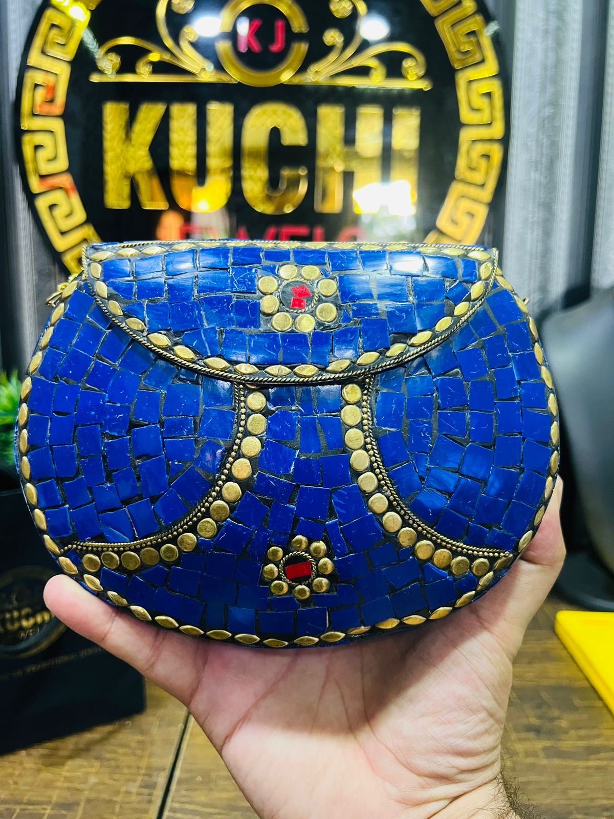 Indian Metal And Stone Bags New Designs