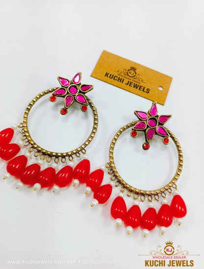 Kashmiri Star Ear Rings