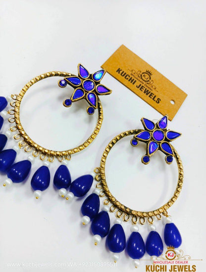 Kashmiri Star Ear Rings