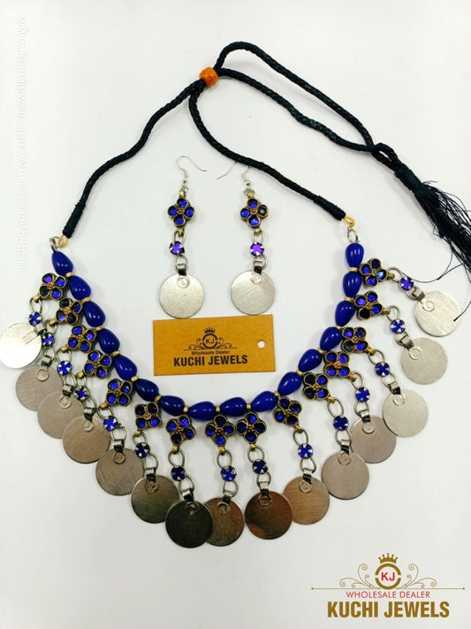 Kashmiri Stylish Coins Choker Set