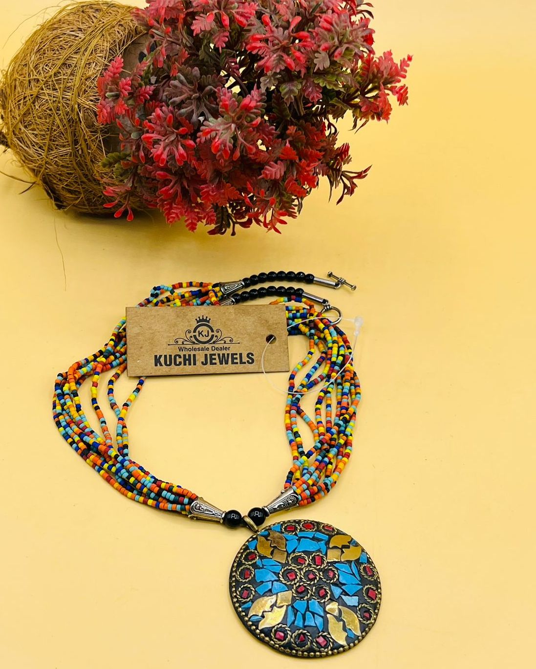 Mosaic Stone Necklace