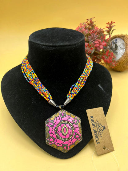 Mosaic Stone Necklace