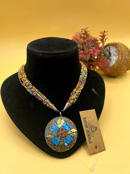 Mosaic Stone Necklace