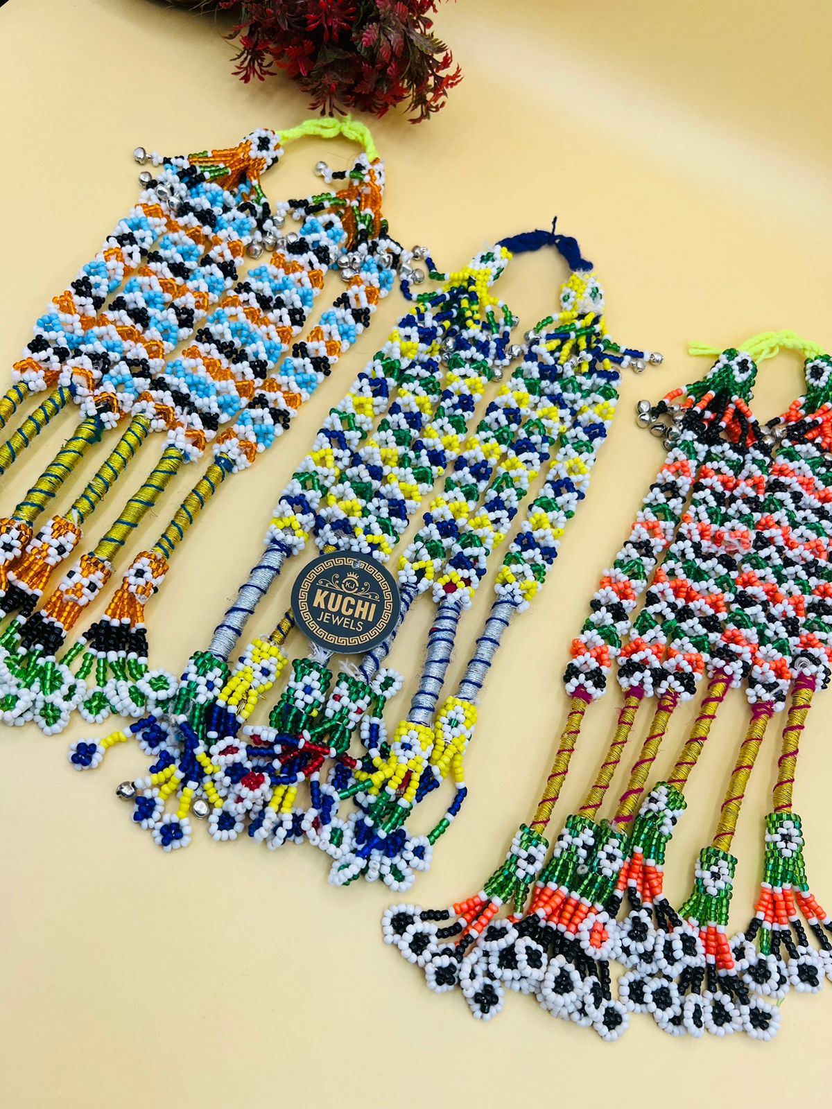 Multi Color Beads Handmade Long Tassel For Dresses