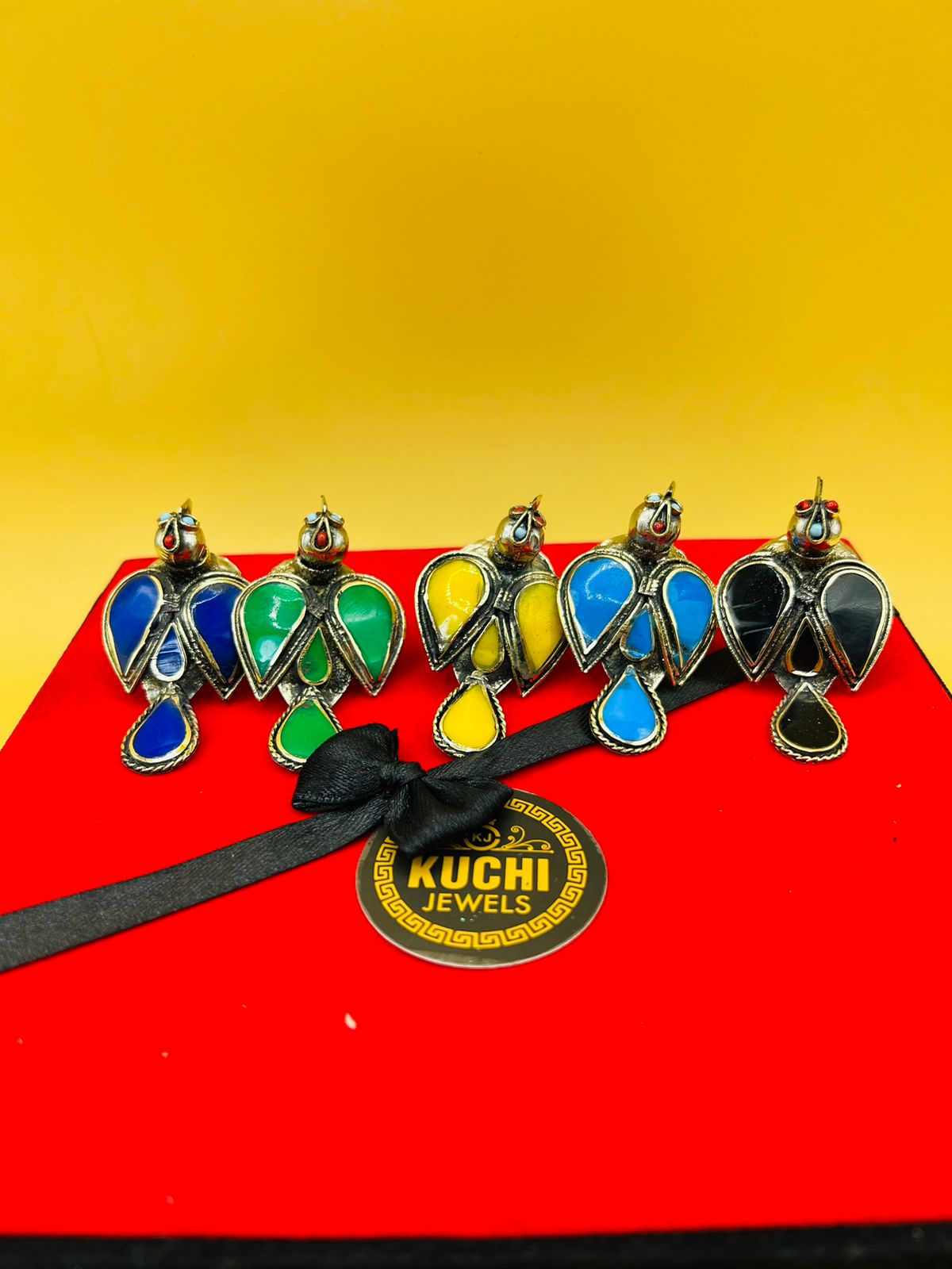 Bird Ringing Colored Rings Multi Color Bird Ring for Traditional Events – Kuchijewels Pk
