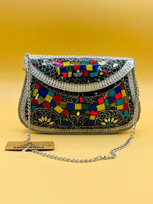 Multi Stone Indian Unique Bag