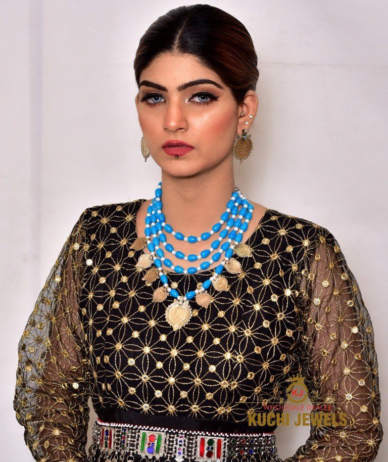 Royal Beads and Indian Coin Necklace Set
