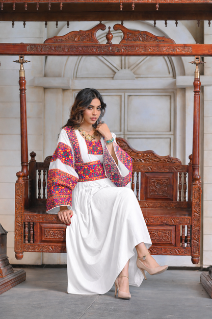 Liene Stitched Afghan Embroidered Shirt