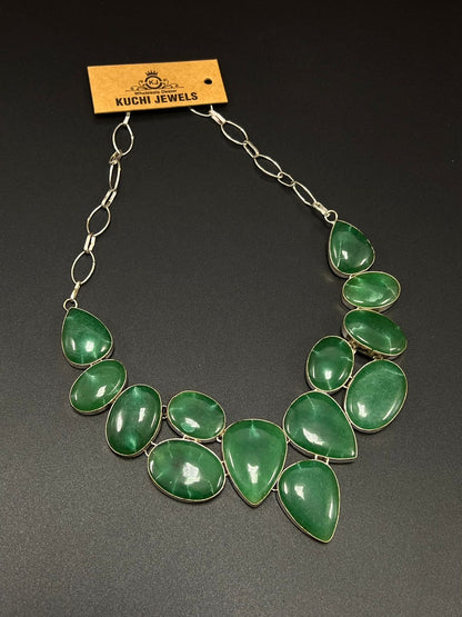 Synthetic Stone Unique Necklace