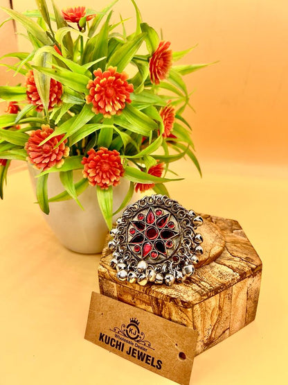 Traditional Bells And Synthetic Stone Ring