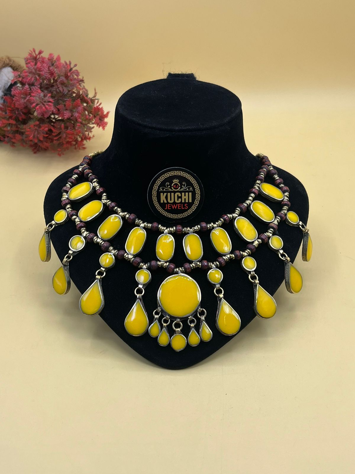 Traditional Synthetic Stone Necklace