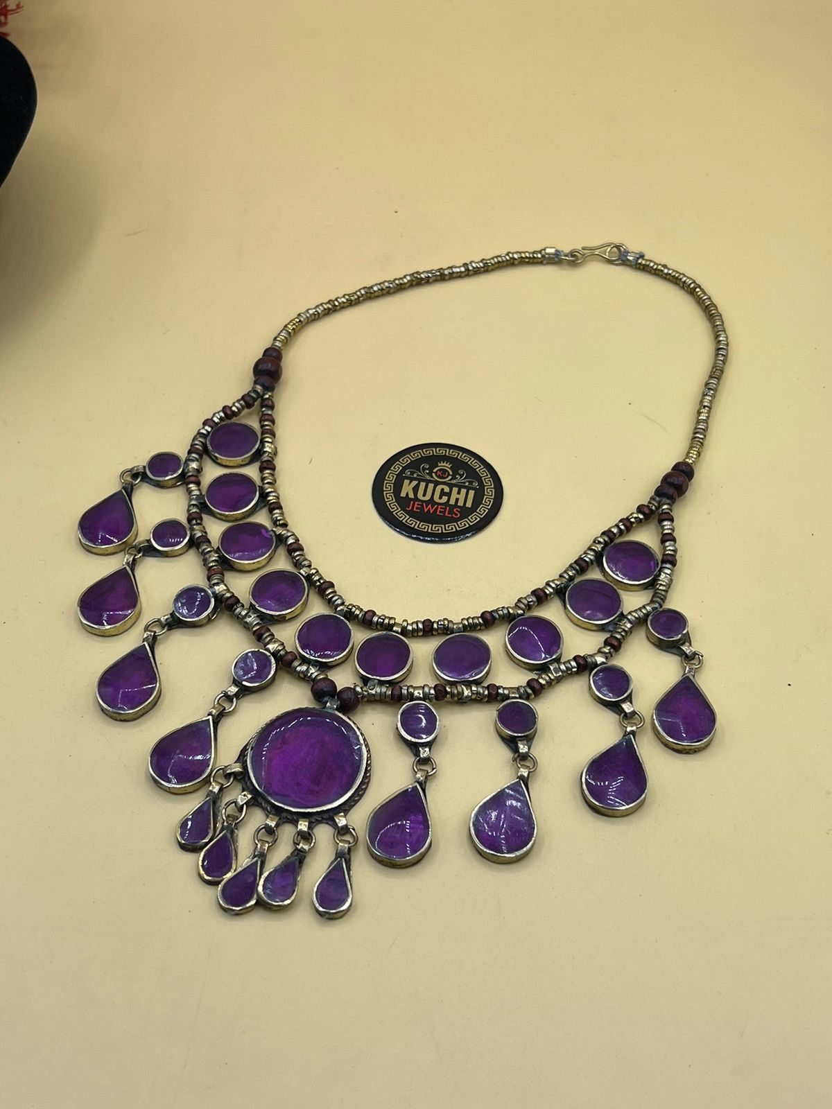 Traditional Synthetic Stone Necklace