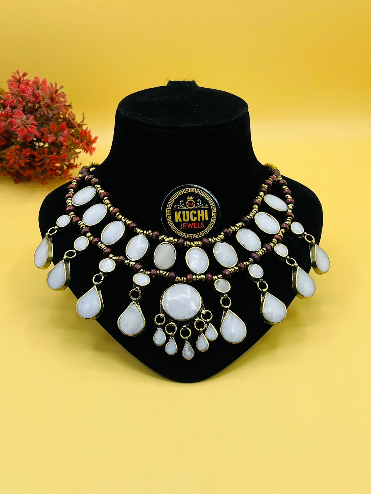 Traditional Synthetic Stone Necklace