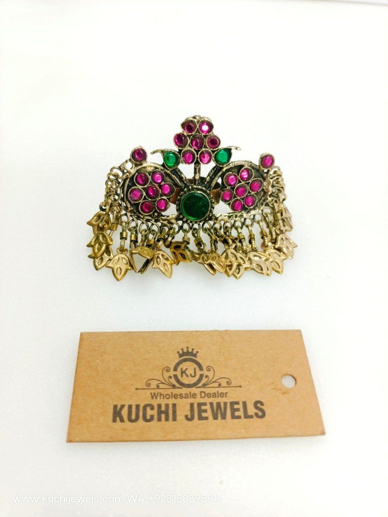 Vintage Crown Flower Ring