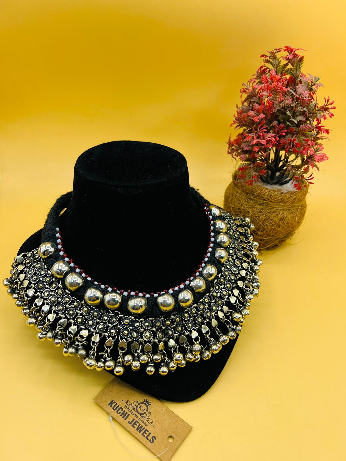 Vintage Afghani Choker With Bells