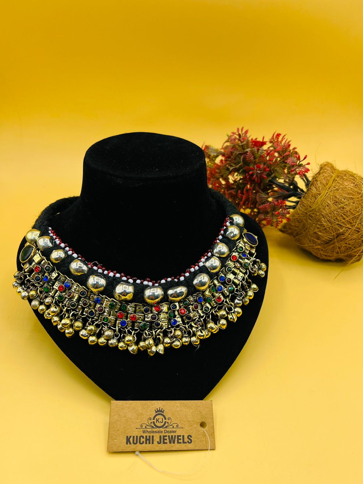 Vintage Afghani Choker With Bells
