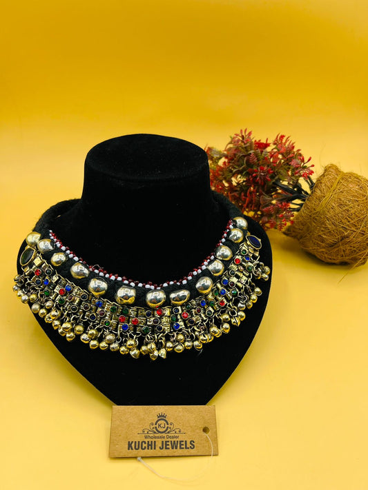 Vintage Afghani Choker With Bells