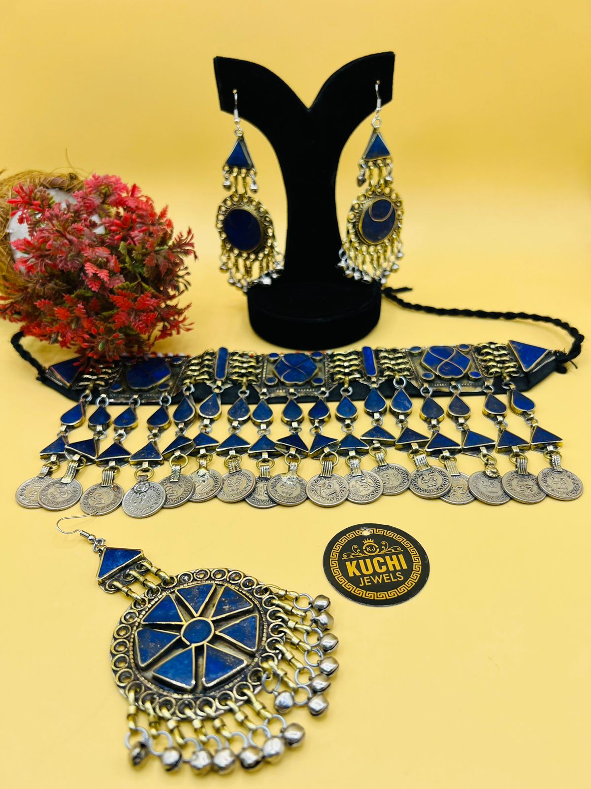 Vintage Style Real Lapis Lazuli Set