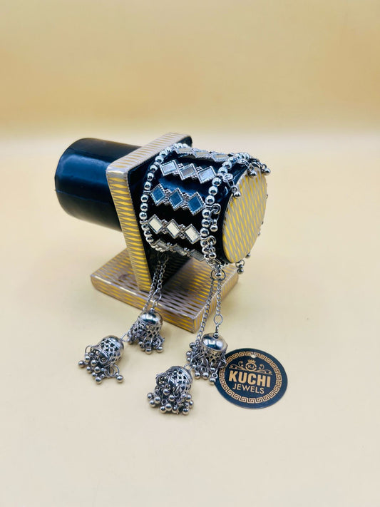 Mirror Work And Jhumki Bracelet
