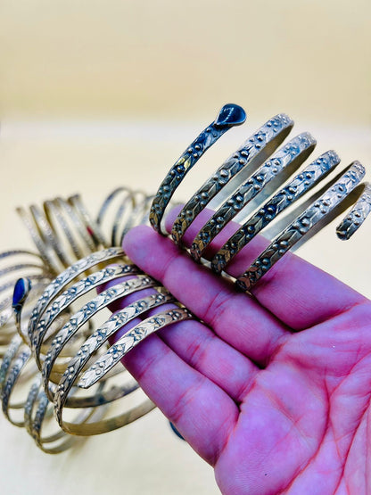 Dull Gold Circle Afghani Bracelet