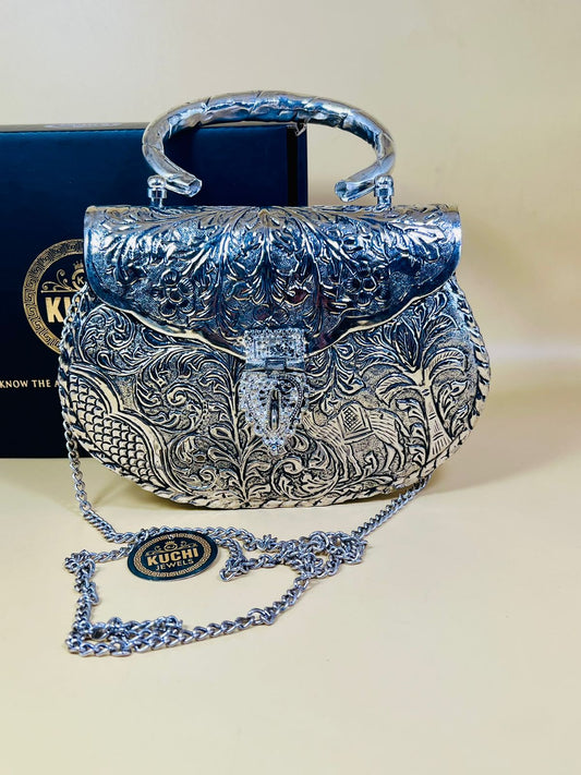 Indian Silver Metal Bags-3