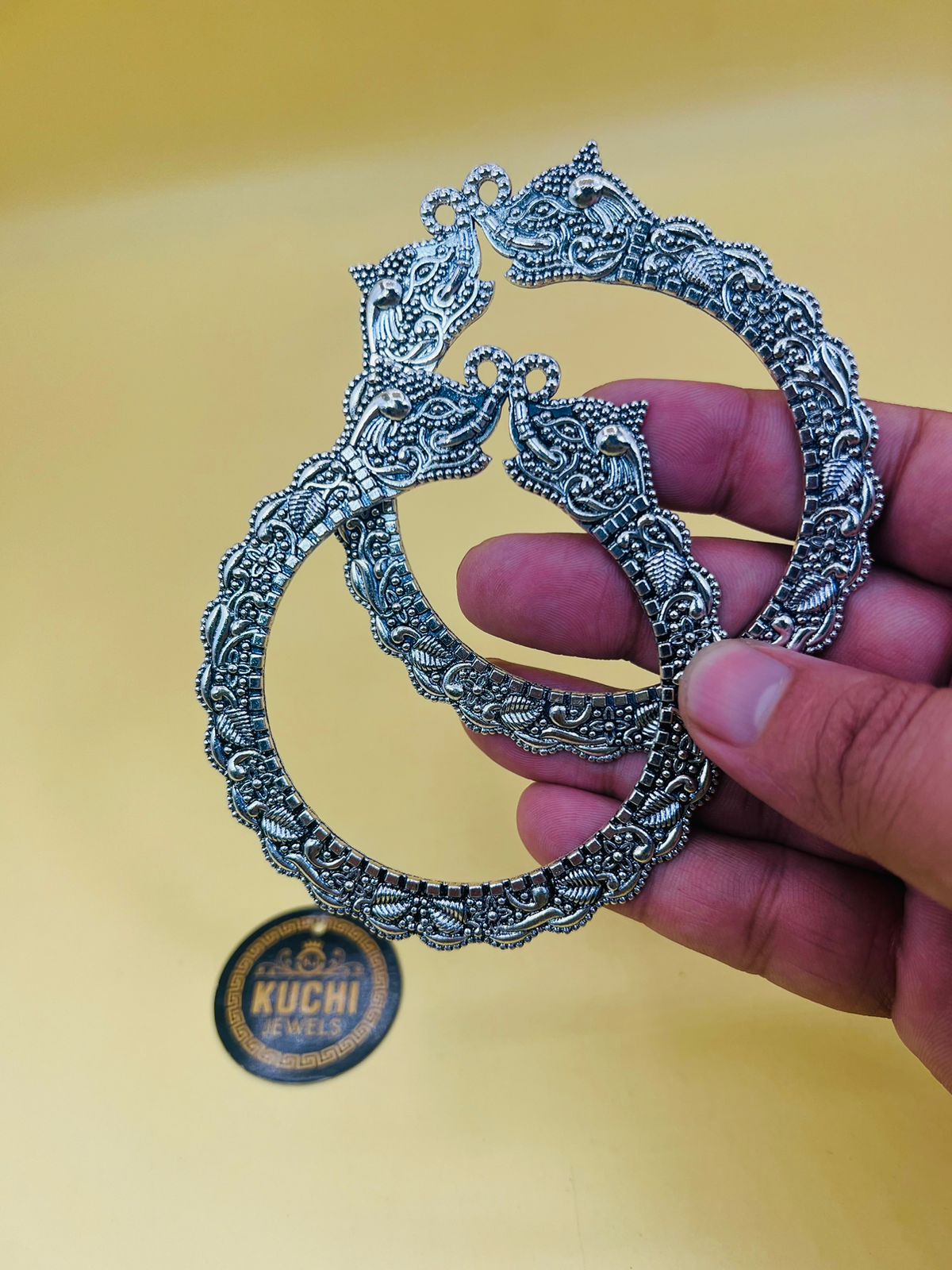 Stylish Indian Oxidized Bracelet Pair (Sawa do)