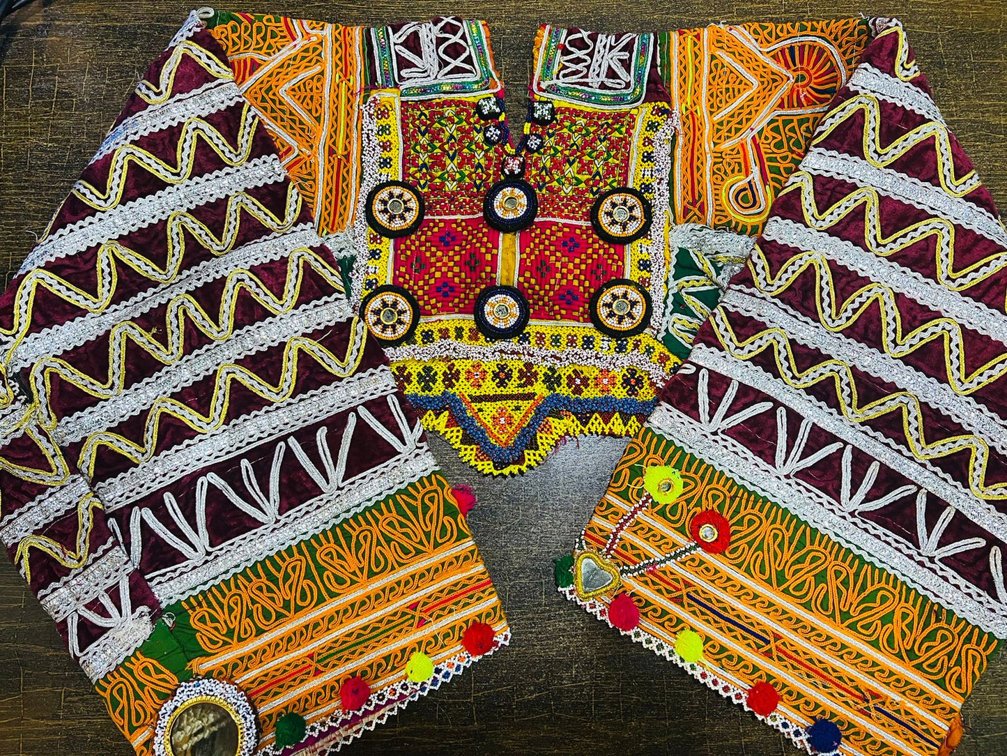 Afghan Vintage Neckline With Sleevez (Gala Bazoo)-11