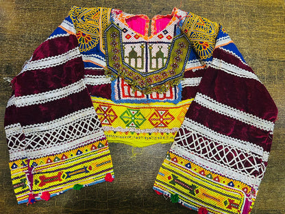 Afghan Vintage Neckline With Sleevez (Gala Bazoo)-11