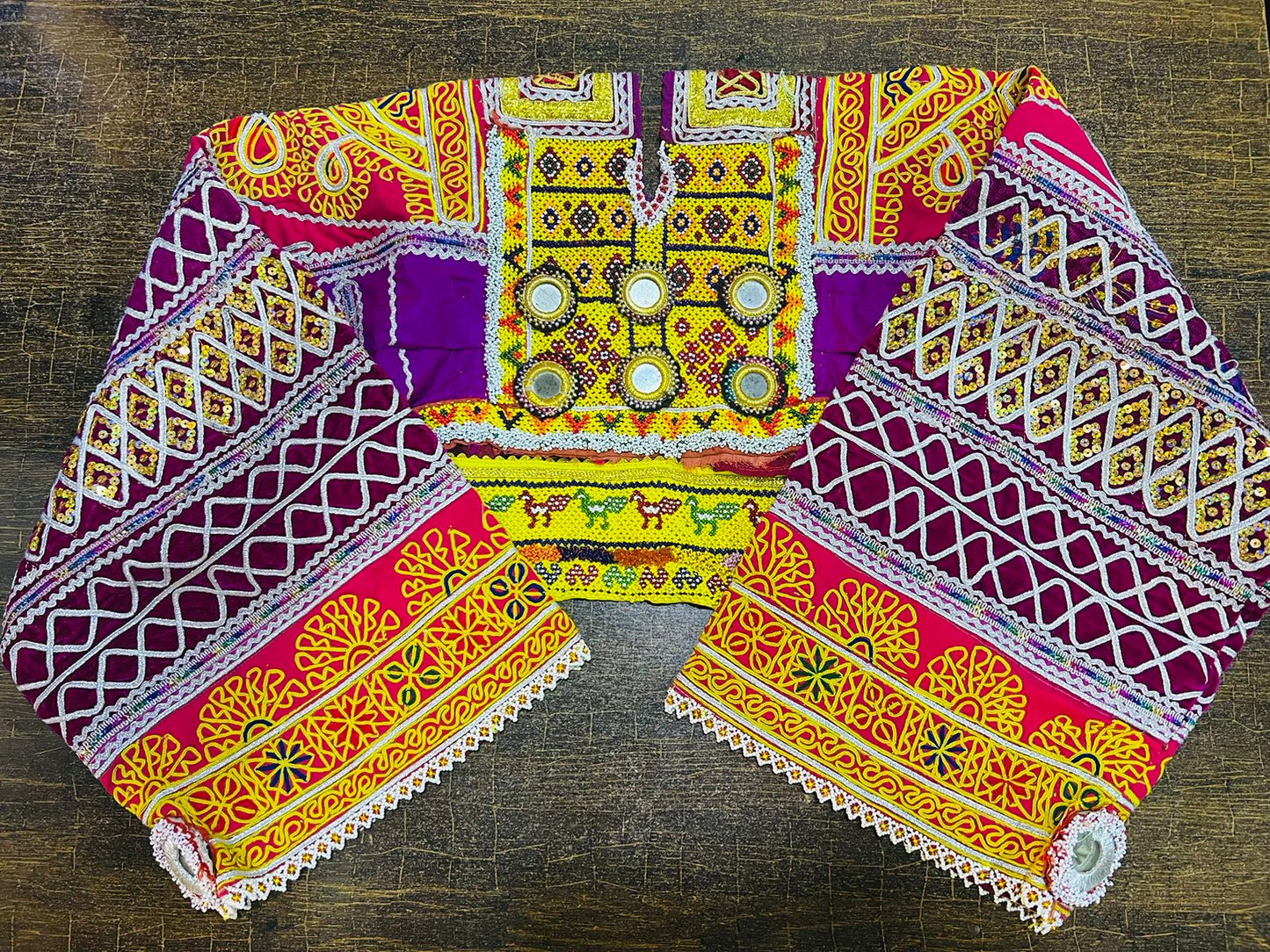 Afghan Vintage Neckline With Sleevez (Gala Bazoo)-11