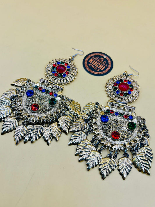 Golden Leaf Afghani Earrings