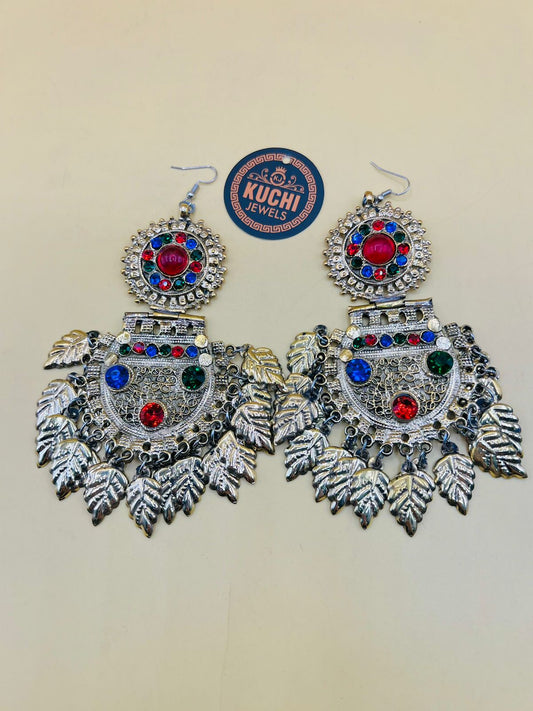 Golden Leaf Afghani Earrings