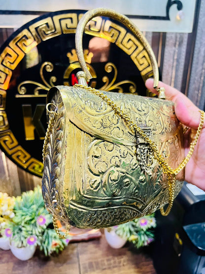 Fashion Golden Metal Bag