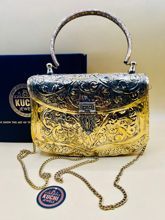 Fashion Golden Metal Bag