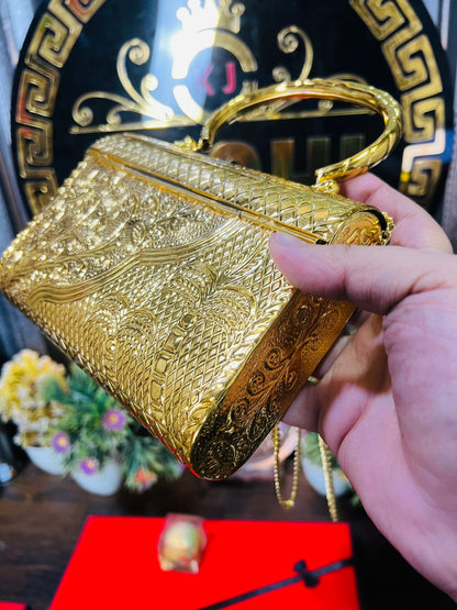 Double Tune Gold/Silver Metal Bag