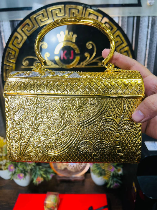 Double Tune Gold/Silver Metal Bag