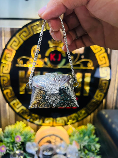 Mini Silver Trendy Bag