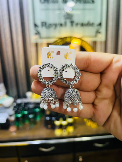 Small Jumki Indian Earrings