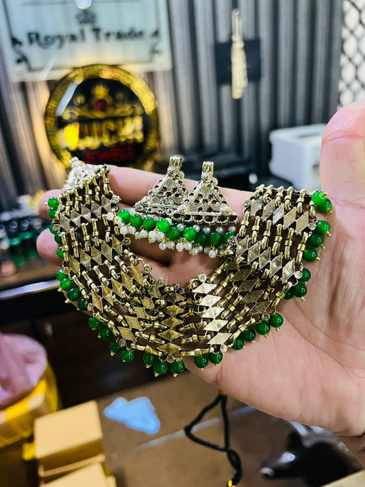 Afghani Golden Smart Choker Set
