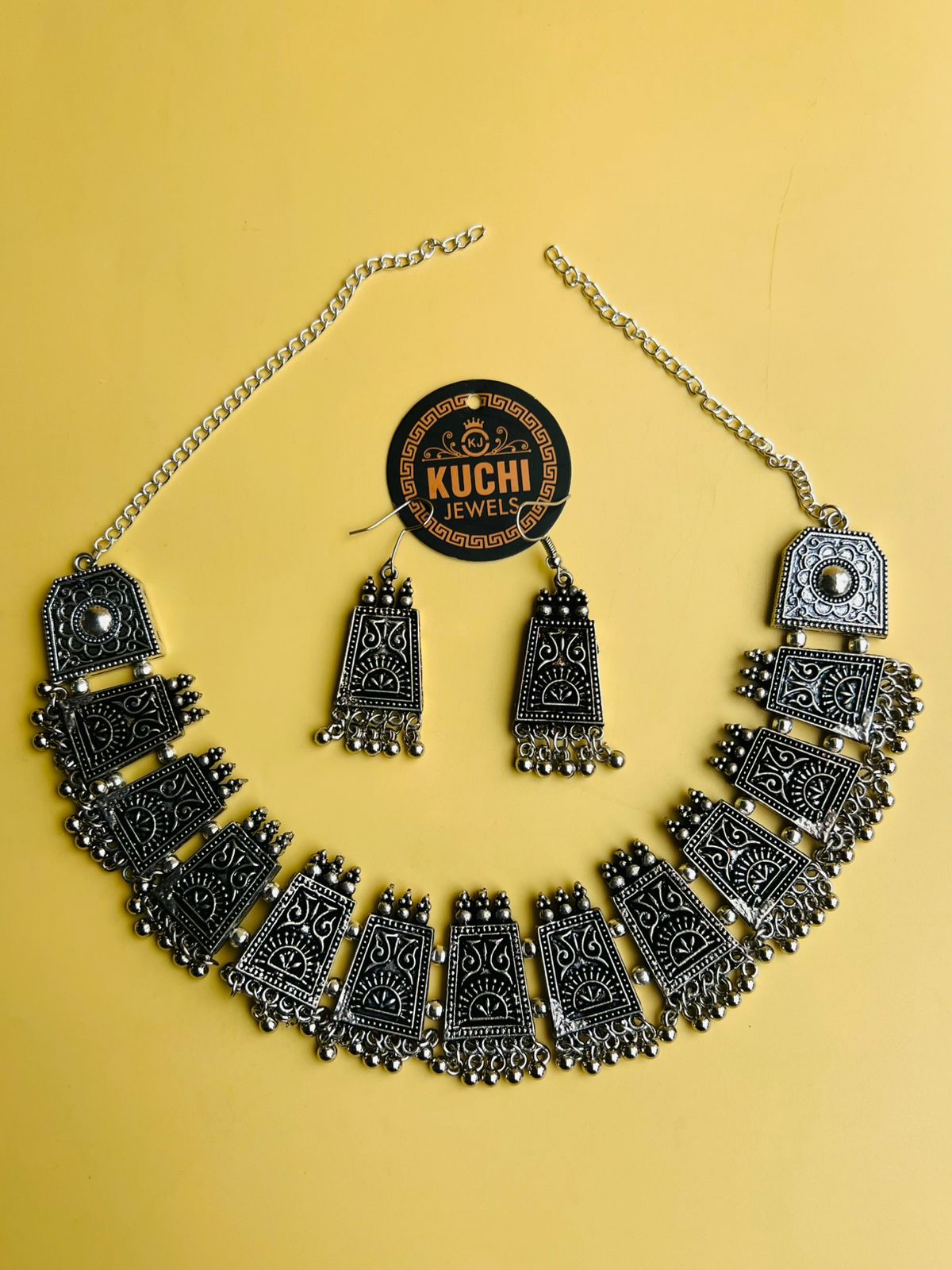 Oxidized  Antique Shade Choker Set