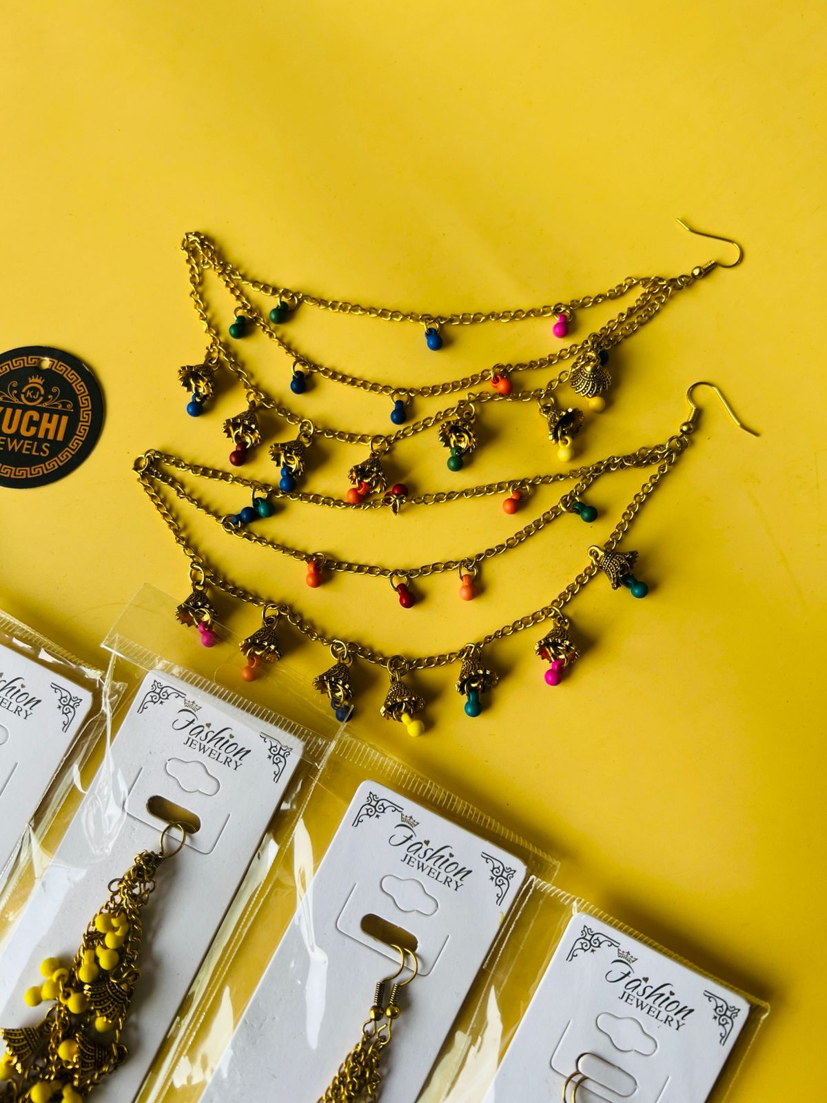 Multi Stone Earrings Sahary