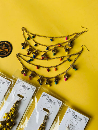 Multi Stone Earrings Sahary